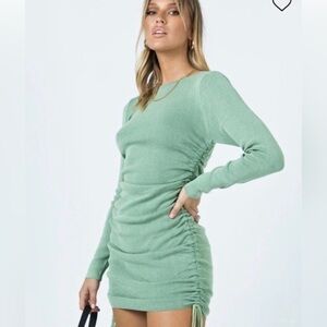 Lioness Green Long Sleeve Dress